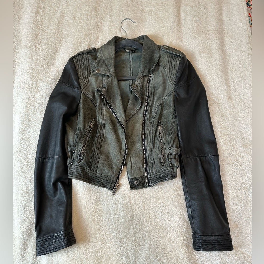 Top Shop Leather Jacket. - image 3